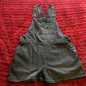 Black Denim shortalls size xl!